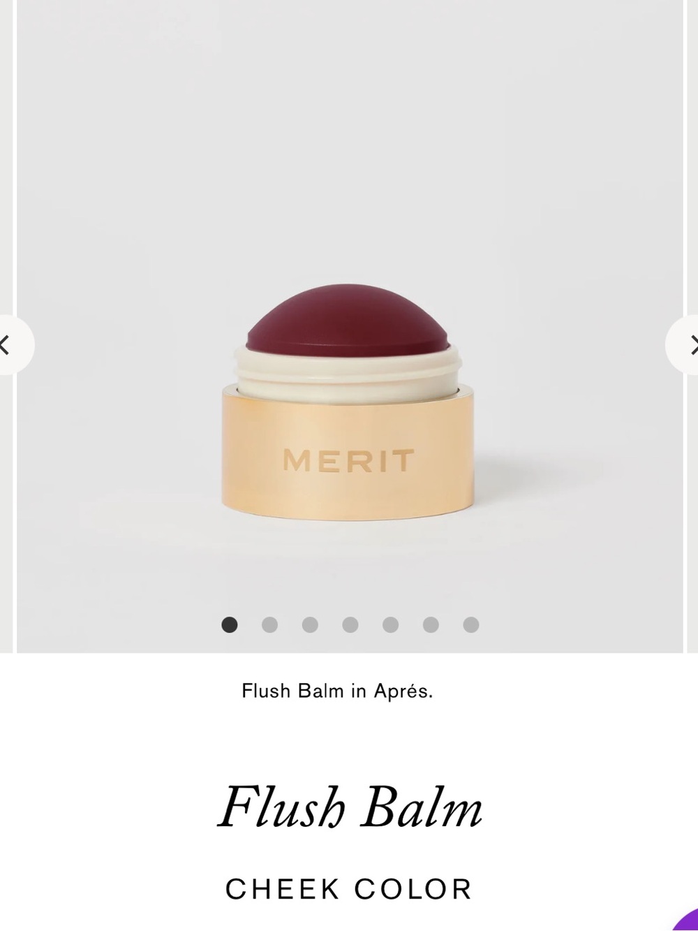 Merit Flush Balm Blush Apres Cheek Color